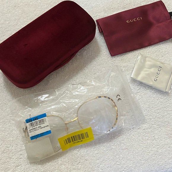 GUCCI Demo Round Ladies Eyeglasses GG05960A 003 58.19.135 - Picture 9 of 9